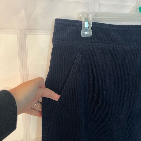 Talbots navy blue mini corduroy skirt size 6 - Picture 2 of 9